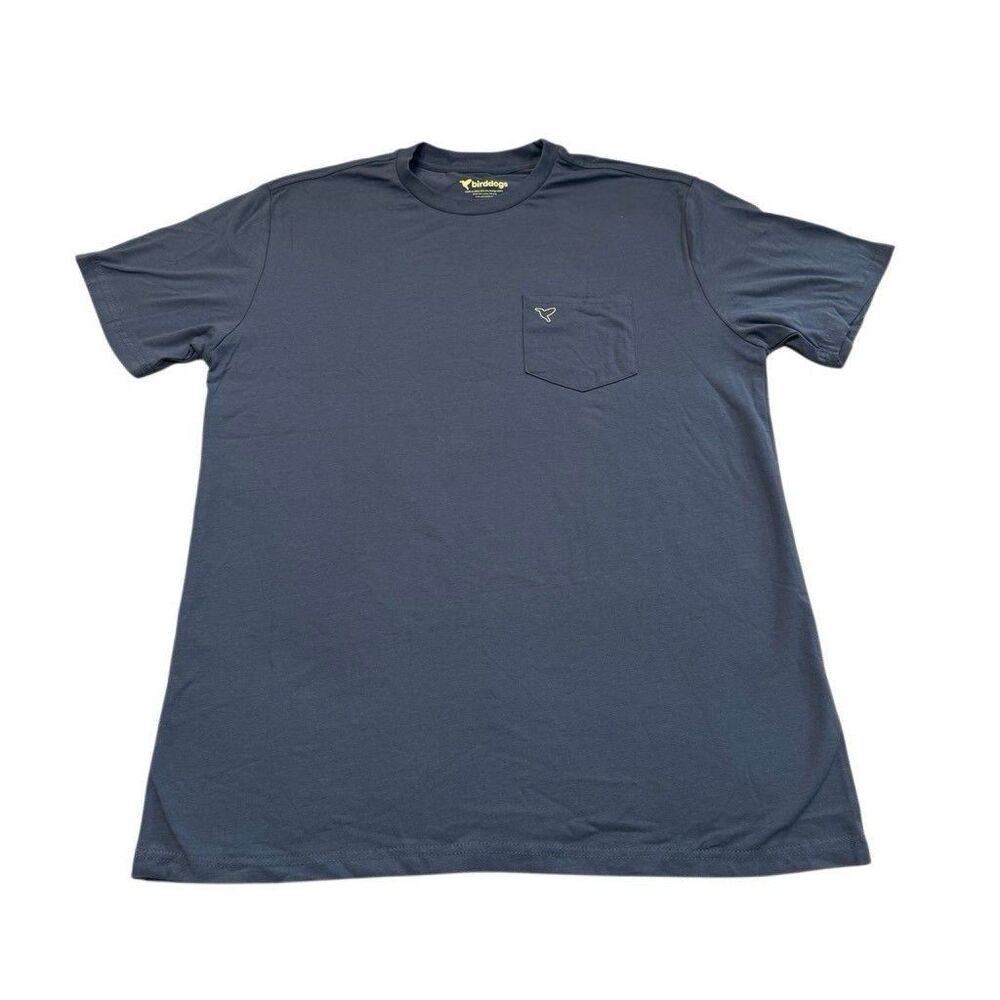 Birddogs Basic Pocket Tee Shirt Blue Size M Cotton